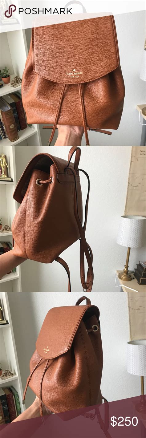 kate spade brown backpack.